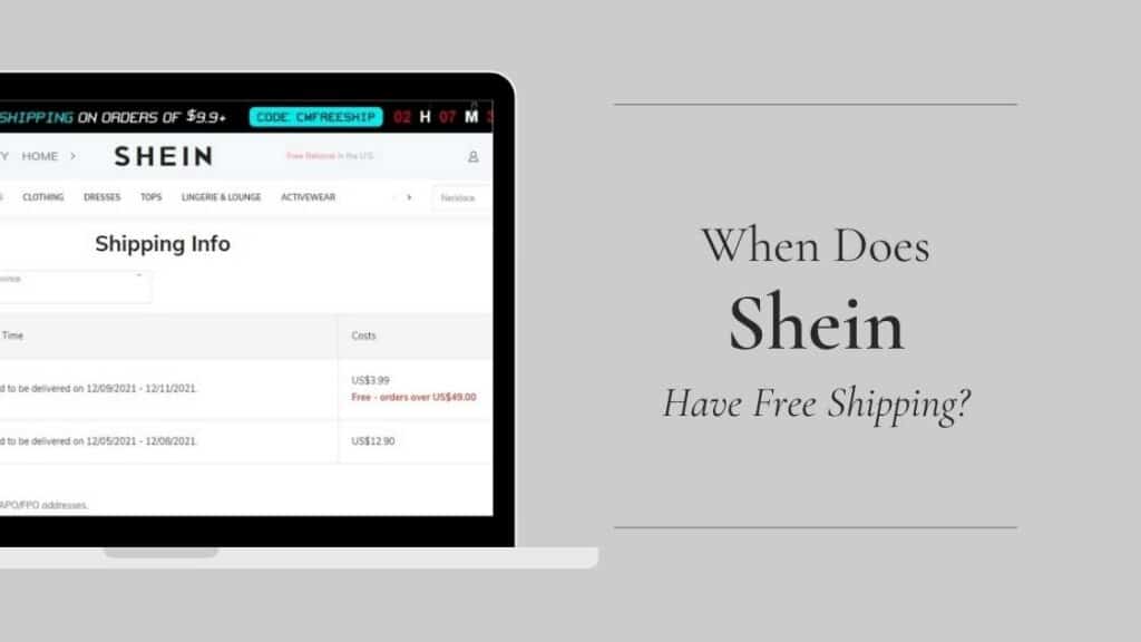 When Does Shein Have Free Shipping? And how to avail it! Bag Glimpse