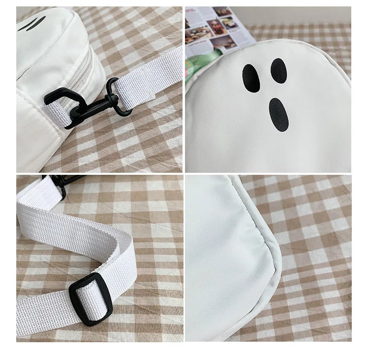 Funny Cute Ghost Canvas Shopper Bag