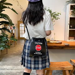 Novelty Stop Sign Crossbody Bag