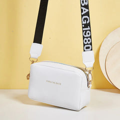 Simple Style PU Leather Shoulder Bag