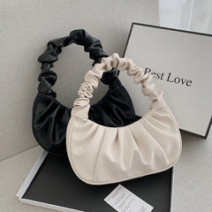 Fashion Pleated PU Cloud Bag for Women