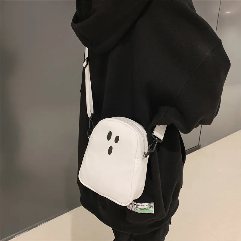 Funny Cute Ghost Canvas Shopper Bag