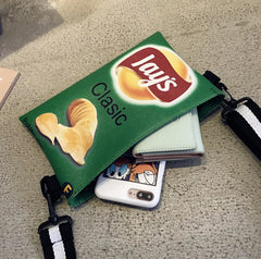 Funny Potato Chips Crossbody Bag