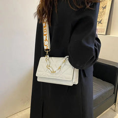 Winter Stone Pattern PU Leather Shoulder Bag